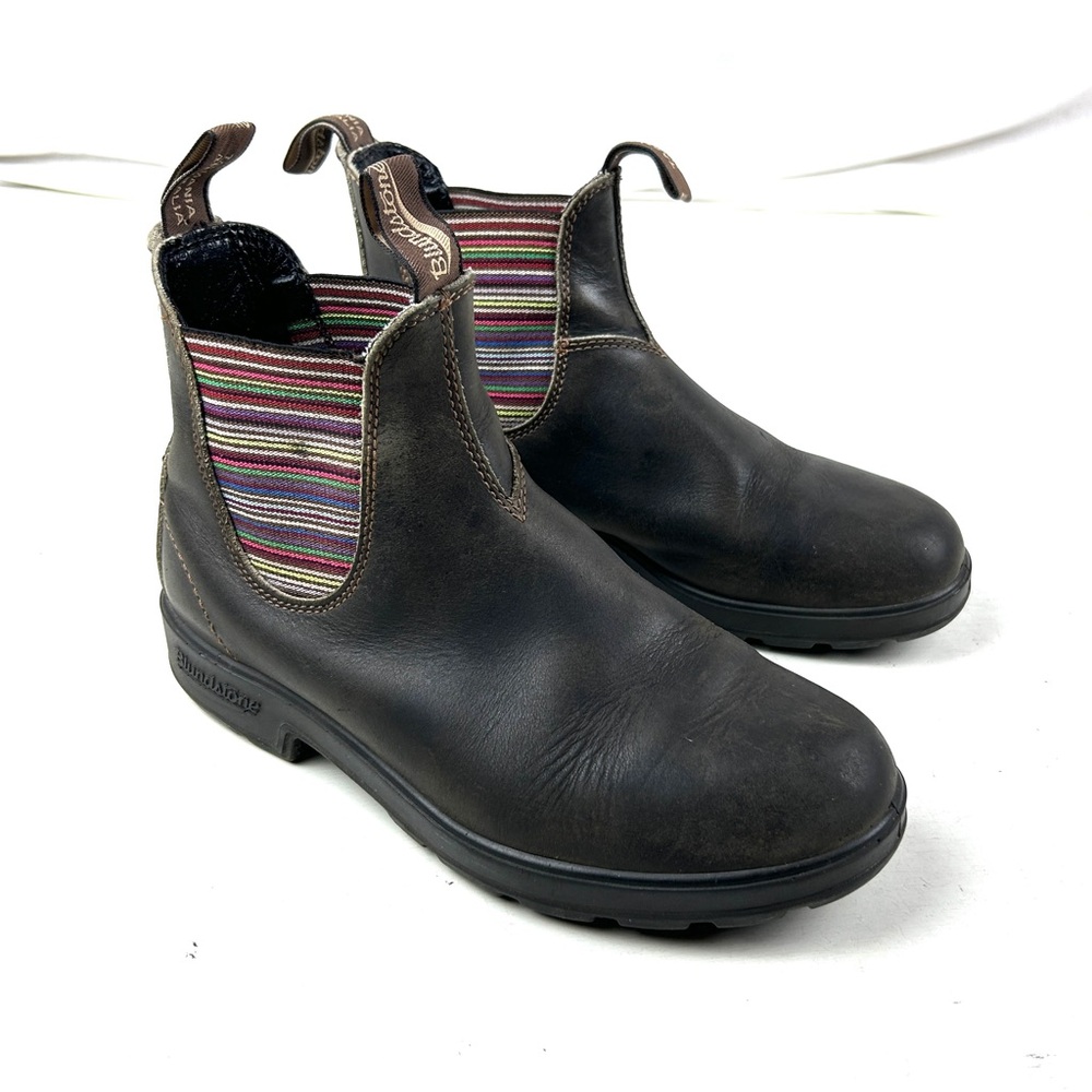 Blundstone Boots Size 6.5 US Womens 9.5 Brown Leather Chelsea Ankle.